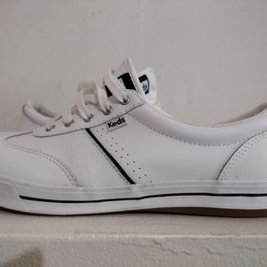 Keds White Classic Sneakers with Rubber Sole